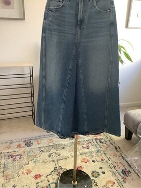 Bershka Mid Wash Blue Denim Skirt